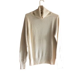 JASON MAXWELL LAMBSWOOL-ANGORA WOMENS KNIT TURTLE NECK LONG SLEEVES SWEATER SZ L